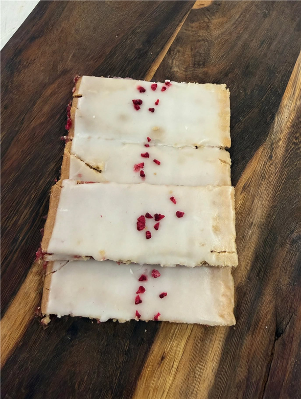 Hindbærsnitter 4 stk.
